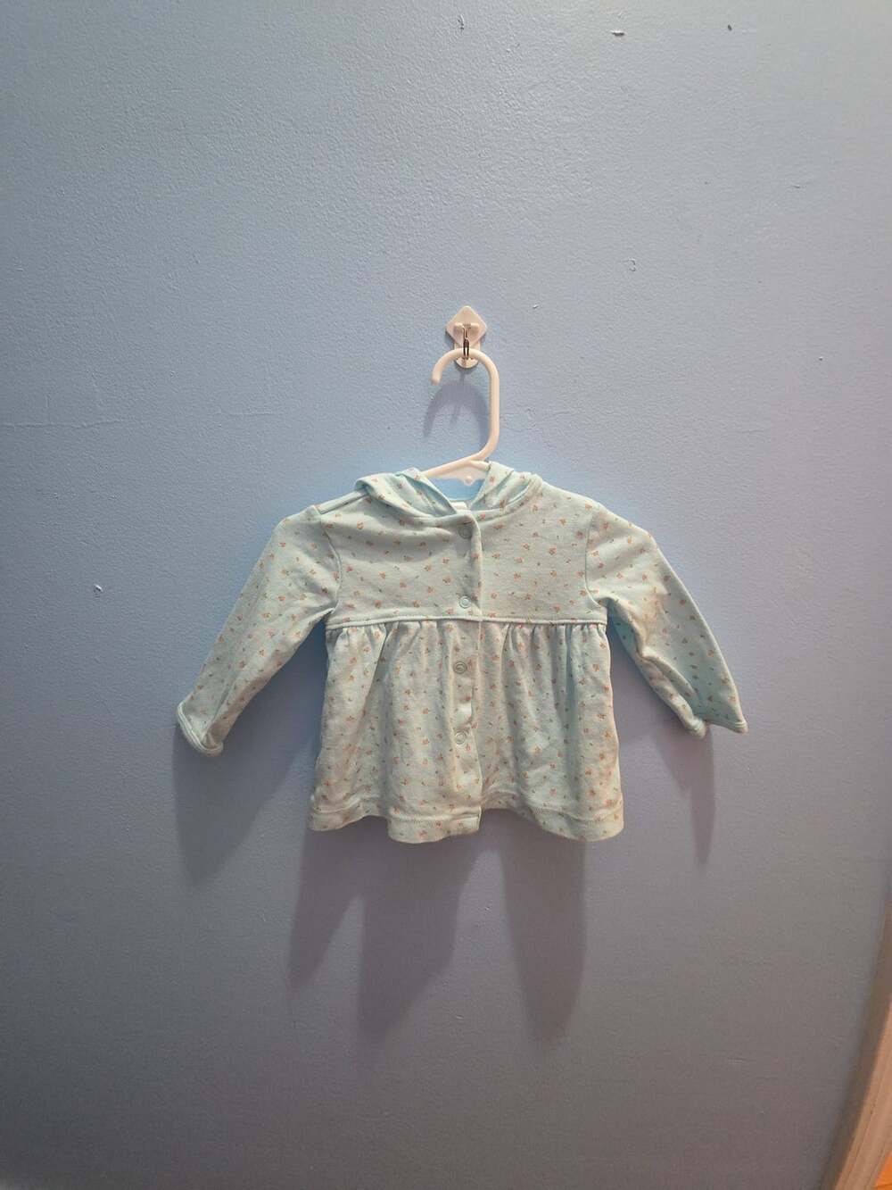 Carter's Floral Hooded Jacket Size 6 Months